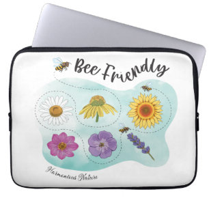 Bee friendly - Harmonious Nature Laptop Sleeve