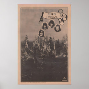 BEE GEES - Poster 1969 original NME - Trafalgar