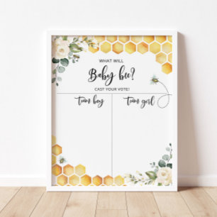 Bee Gender reveal Boy or Girl chart