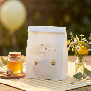 Bee Gender Reveal Party What Will Baby Bee Favour Bags