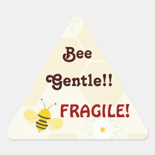 Bee Gentle - Fragile Mailing Stickers
