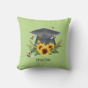 BEE Graduation Gift - Fun Im Buzzing Personalised Cushion