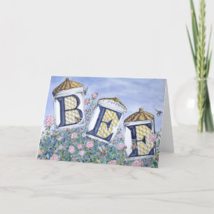 "BEE" Greeting Card