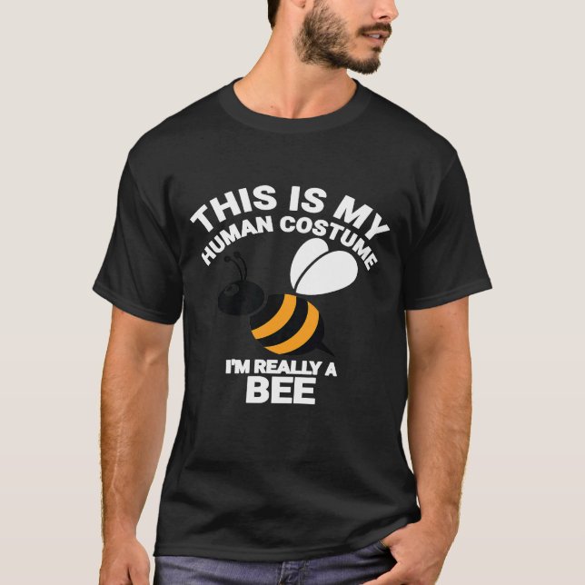 Bee Halloween Beekeeper Costume T-Shirt (Front)