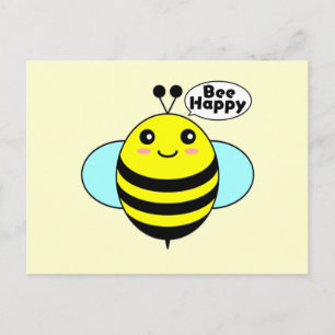 Bee Happy 1 Postcard