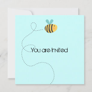 Bee Happy Baby Shower Invitation