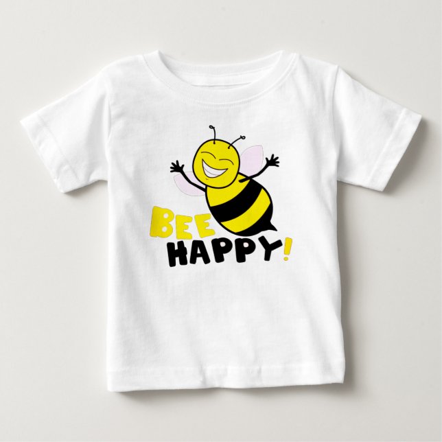 Bee Happy Baby T-Shirt (Front)