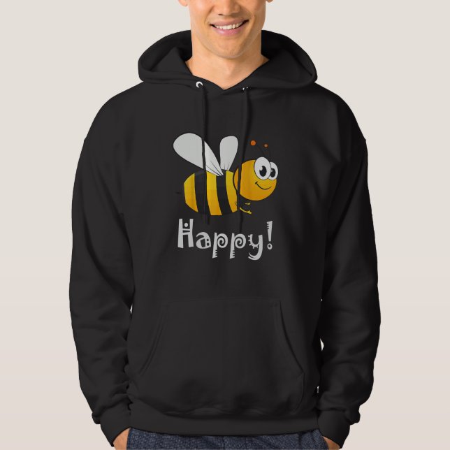 Bee Happy Bee Bright Hoodie (Front)
