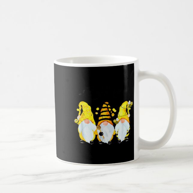 Bee Happy Bee Gnome Spring  Coffee Mug (Right)