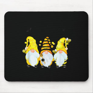 Bee Happy Bee Gnome Spring Mouse Mat