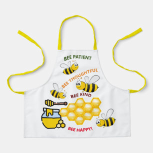 Bee Happy Bees and Honey Kids' Apron