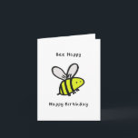 Bee Happy Birthday Card<br><div class="desc">Hi,  HoopersCreations here! Get hold of one our hand drawn birthday cards,  perfect for family and friends!</div>