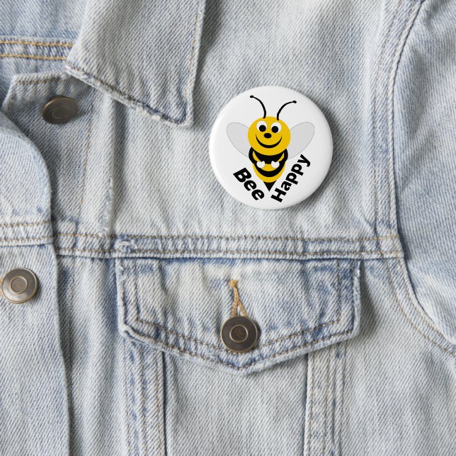 Bee Happy Button (In Situ)