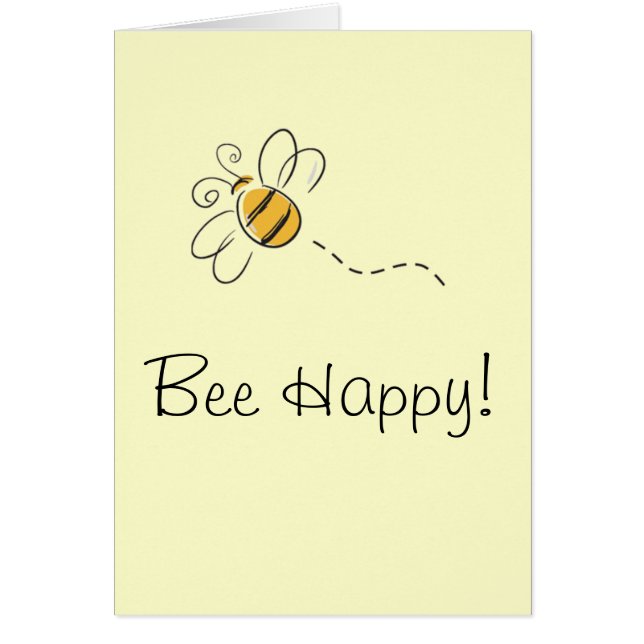 Bee Happy Card (Front)