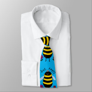 Bee Happy Cartoon Bee Tie