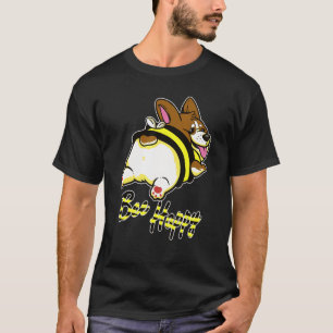 Bee Happy Corgi T-Shirt