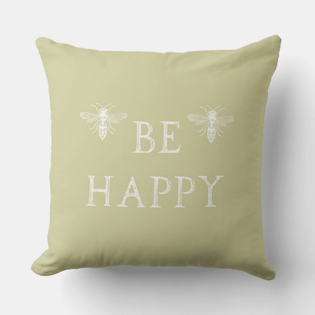 Bee Happy Cushion (Front)