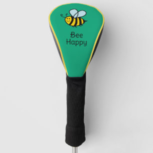 Bee Happy custom golf driver head cover