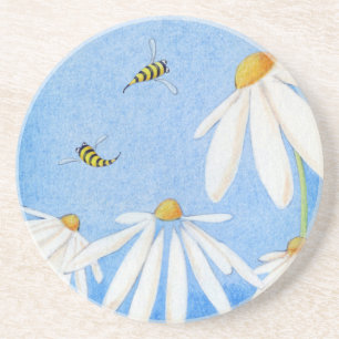 Bee Happy Daisies Coaster