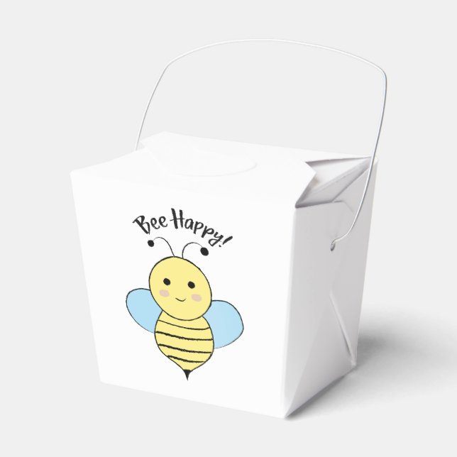 Bee Happy Favour Box (Front Side)