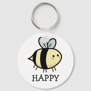 Bee Happy  Key Ring