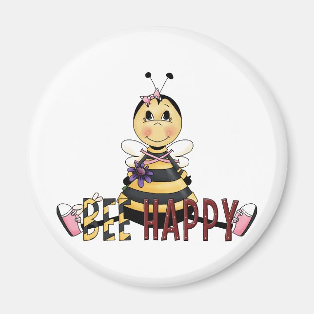 Bee Happy Magnet (Front)