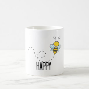 "Bee" Happy Mug for the coffee lover