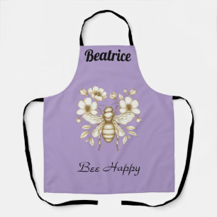 Bee Happy Personalised Apron