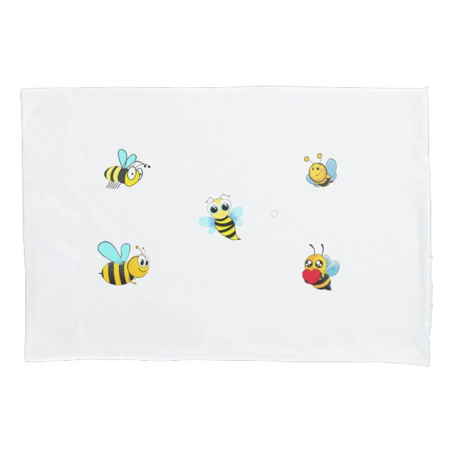 Bee Happy Pillowcase (Front)