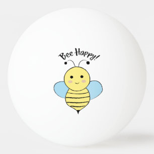 Bee Happy Ping Pong Ball