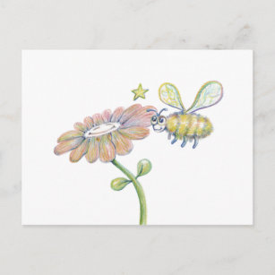 Bee Happy Postcard