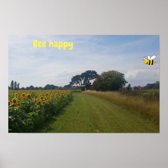 Bee Happy. Poster (Front)