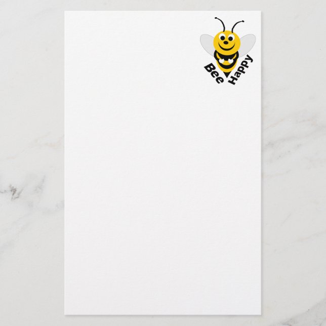 Bee Happy Stationery (Front)
