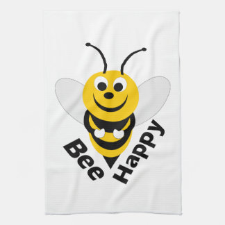 Bee Happy Tea Towel