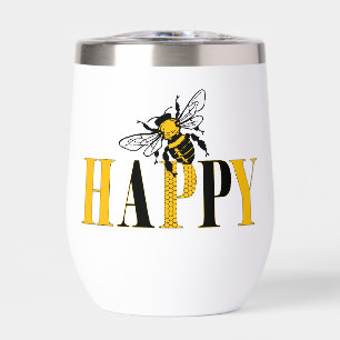 Bee Happy Thermal Tumbler