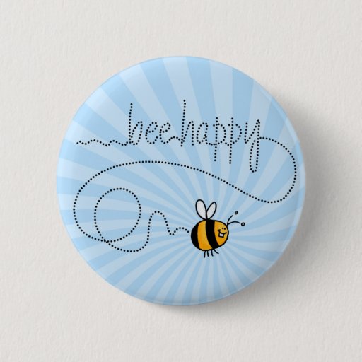 Image of bee happy trail button