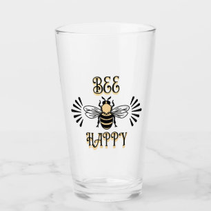 Bee Happy   Vintage Colours Honey Bee Glass