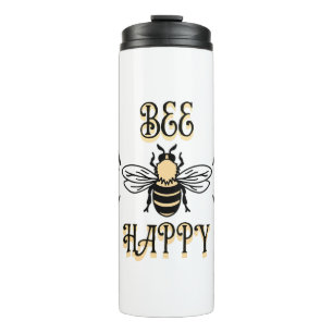 Bee Happy   Vintage Colours Honey Bee Thermal Tumbler