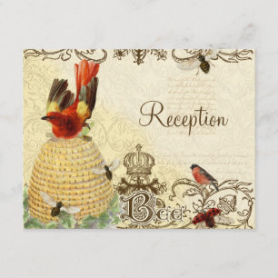 Bee Happy Vintage - Reception Invitation