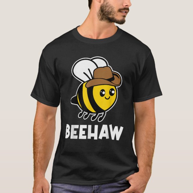Bee Haw Funnys Pun Country Cute Cowboy Bee Women  T-Shirt (Front)