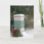 Bee Hive Holiday Card<br><div class="desc">A warm greeting with a honey of a message. Customise the message if you like. Let me know if you need help. Suggestions: "Have a Honey of a Holiday." "Happy Holidays,  Honey."</div>