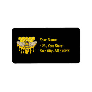 Bee Hive Honey Label