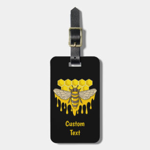 Bee Hive Honey Luggage Tag