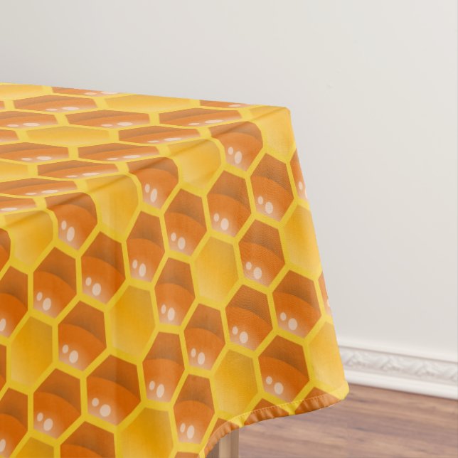 Bee Hive Honeycomb Template Tablecloth (In Situ)