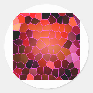 Bee Hive Red Classic Round Sticker