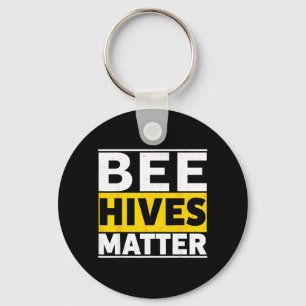 Bee Hives Key Ring