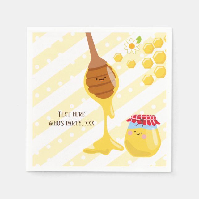 bee, honey bee, honey comb , Bumble bee Napkin (Front)