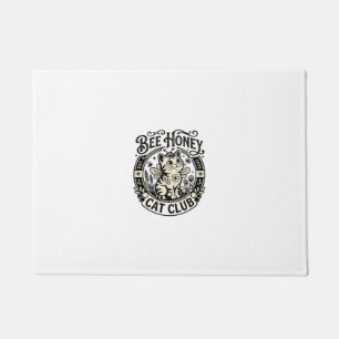 Bee Honey Cat Funny Cat Graphic - Bee Honey Cat Cl Doormat