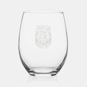 Bee Honey Cat Funny Cat Graphic - Bee Honey Cat Cl Stemless Wine Glass