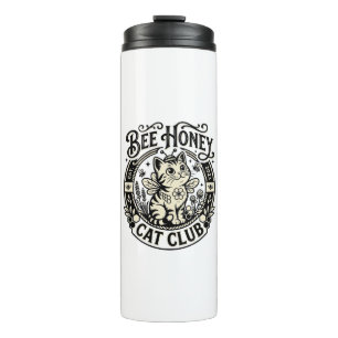 Bee Honey Cat Funny Cat Graphic - Bee Honey Cat Cl Thermal Tumbler